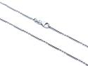Silver Bead & Bar Link Chain 17 Inch