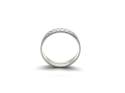 9ct White Gold Patterned Wedding Ring