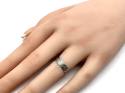 9ct White Gold Patterned Wedding Ring