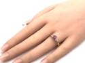 9ct Yellow Gold Ruby & Diamond Ring
