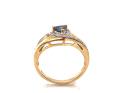 9ct Yellow Gold Sapphire & Zircon Ring