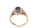 9ct Sapphire & Diamond Cluster Ring