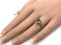 9ct Sapphire & Diamond Cluster Ring