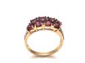 9ct Rhodolite Garnet & Zircon Ring