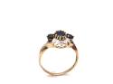 9ct Yellow Gold Sapphire & Diamond Ring