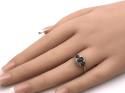 9ct Yellow Gold Sapphire & Diamond Ring