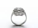 18ct Art Deco Style Diamond Cluster Ring 1.08ct