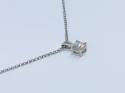 18ct Diamond Solitaire Pendant & chain 0.40ct