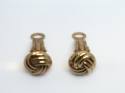 9ct Yellow Gold Knot Clip On Earrings