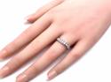 18ct White Gold Diamond Half Eternity Ring 0.75ct