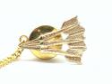 9ct Yellow Gold Darts Tie Tack