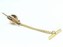 9ct Yellow Gold Cricket Bat Tie Tack