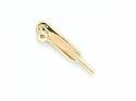 9ct Yellow Gold Cricket Bat Tie Tack