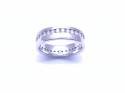 18ct White Gold Diamond Set Wedding Ring 0.75ct