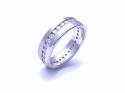 18ct White Gold Diamond Set Wedding Ring 0.75ct