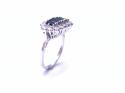 9ct Sapphire and Diamond Cluster Ring 1.00ct