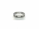 Platinum Diamond Half Eternity Ring 0.75ct