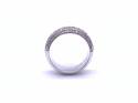 18ct White Gold Diamond Pave Eternity Ring 1.00ct