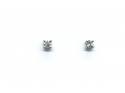 9ct White Gold Diamond Solitaire Earrings 0.33ct