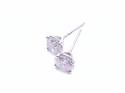 18ct white Gold Diamond Stud Earrings 2.25ct