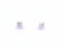 18ct white Gold Diamond Stud Earrings 2.25ct