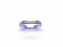 18ct White Gold Shaped Diamond set wedding Ring