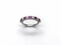 9ct Ruby & Diamond Eternity Ring 0.53ct