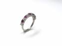 9ct Ruby & Diamond Eternity Ring 0.53ct