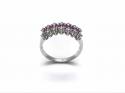 9ct White Gold Ruby & Diamond Ring 0.25ct