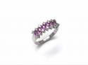 9ct Ruby & Diamond Eternity Ring 0.25ct