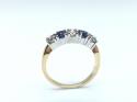 9ct Sapphire and Diamond Ring 0.59ct