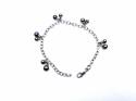 9ct White Gold Black Pearl Bracelet