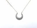 9ct Diamond Horseshoe necklet 16 inch