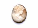 9ct Oval Cameo Brooch