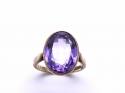 9ct Yellow Gold Synthetic Corundum Ring