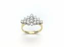 18ct Diamond Cluster Ring