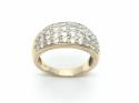 9ct Yellow Gold CZ Pave Ring