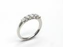 Platinum Diamond 5 Stone Ring 0.53ct