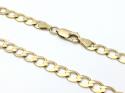 9ct Yellow Gold Flat Curb Chain 18 inch