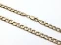 9ct Yellow Gold Flat Curb Chain 18 inch