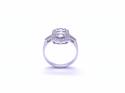 18ct White Gold Art Deco Style Diamond Ring 0.76ct