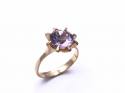 9ct Yellow Gold Amethyst Dress Ring