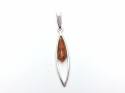 Silver and Amber Pendant