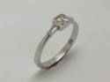 18ct White Gold Diamond Solitaire Ring 0.50ct