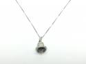 18ct White Gold Diamond Pendant & Chain 0.27ct