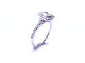 14ct White Gold Diamond Halo Ring 1.25ct