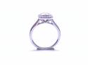 14ct White Gold Diamond Halo Ring 1.25ct