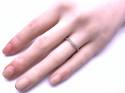 18ct White Gold Diamond Shaped Band 0.21ct