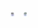 18ct White Gold Diamond Rubover Set Studs 0.40ct