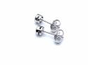 18ct White Gold Diamond Rubover Set Studs 0.40ct